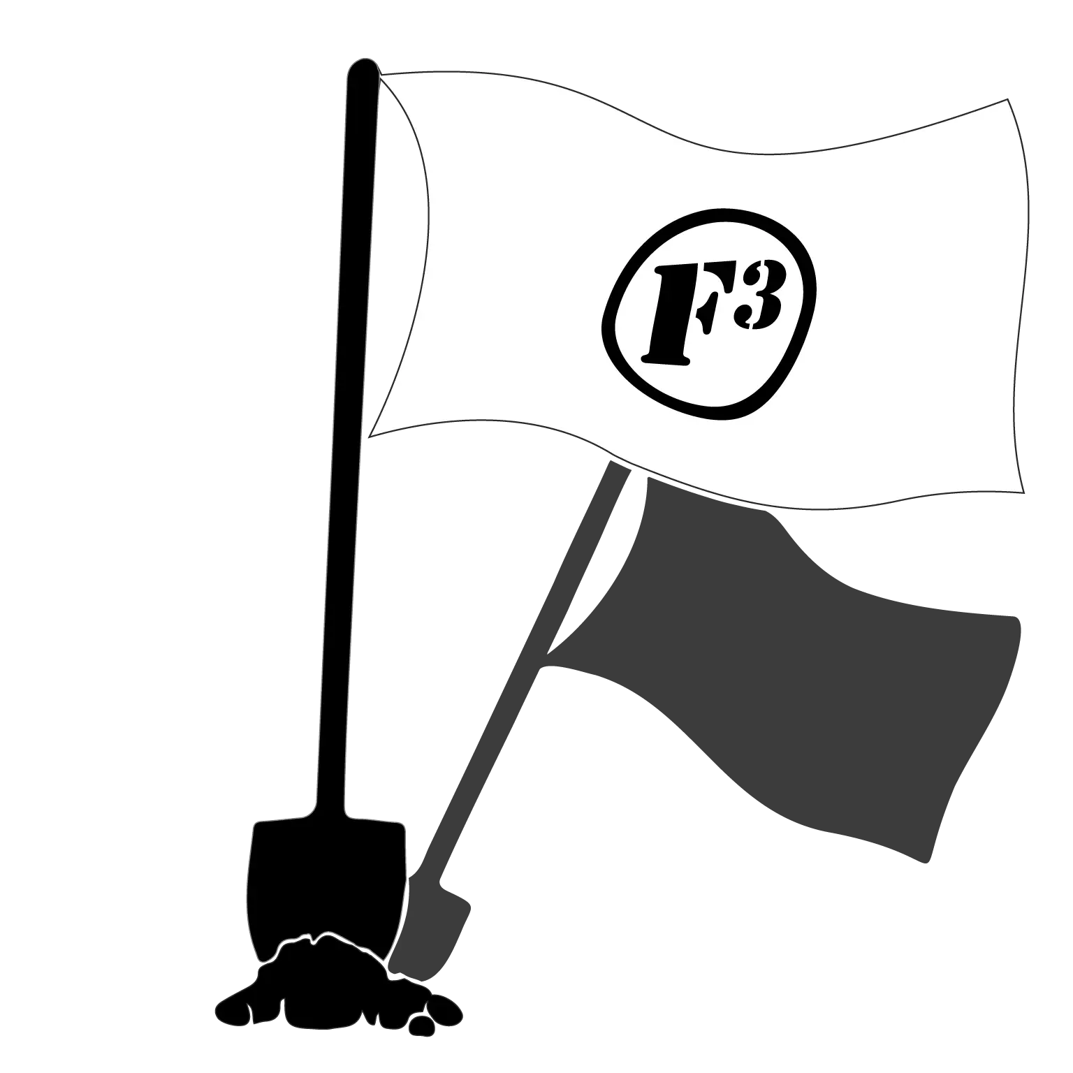 F3 Shovel Flag